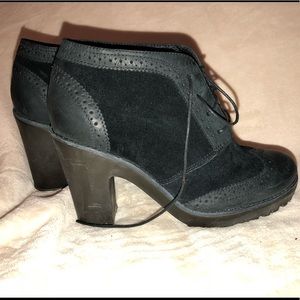 Black Heeled Booties Sperry 6 Lace-Up